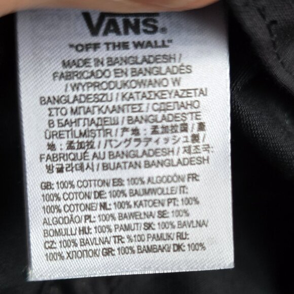 VANS (S/M) Men/Wmn Black and White Checkerboard Flying V Logo Bucket Hat - Picture 5 of 6